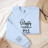 Personalized Sarcastic Mom Life Sweatshirt - Funny Wine Lover Gift for Any Occasion
