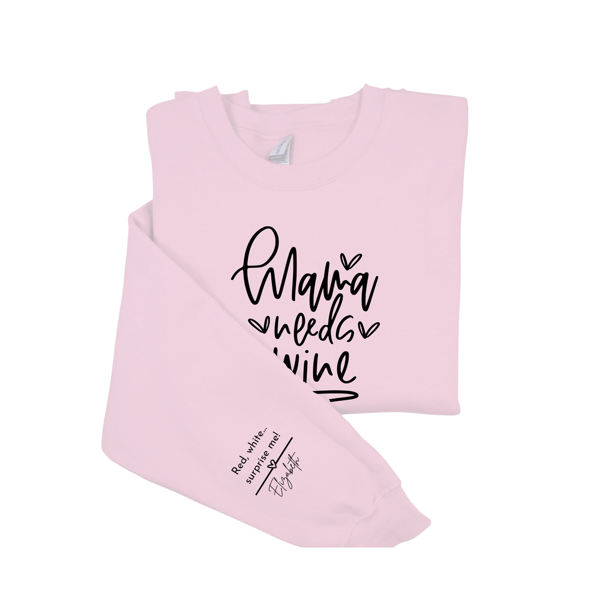 Personalized Sarcastic Mom Life Sweatshirt - Funny Wine Lover Gift for Any Occasion