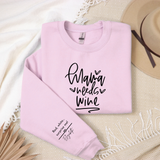 Personalized Sarcastic Mom Life Sweatshirt - Funny Wine Lover Gift for Any Occasion