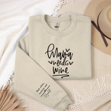 Personalized Sarcastic Mom Life Sweatshirt - Funny Wine Lover Gift for Any Occasion
