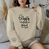 Personalized Sarcastic Mom Life Sweatshirt - Funny Wine Lover Gift for Any Occasion