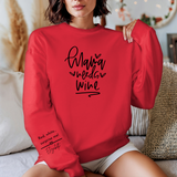 Personalized Sarcastic Mom Life Sweatshirt - Funny Wine Lover Gift for Any Occasion