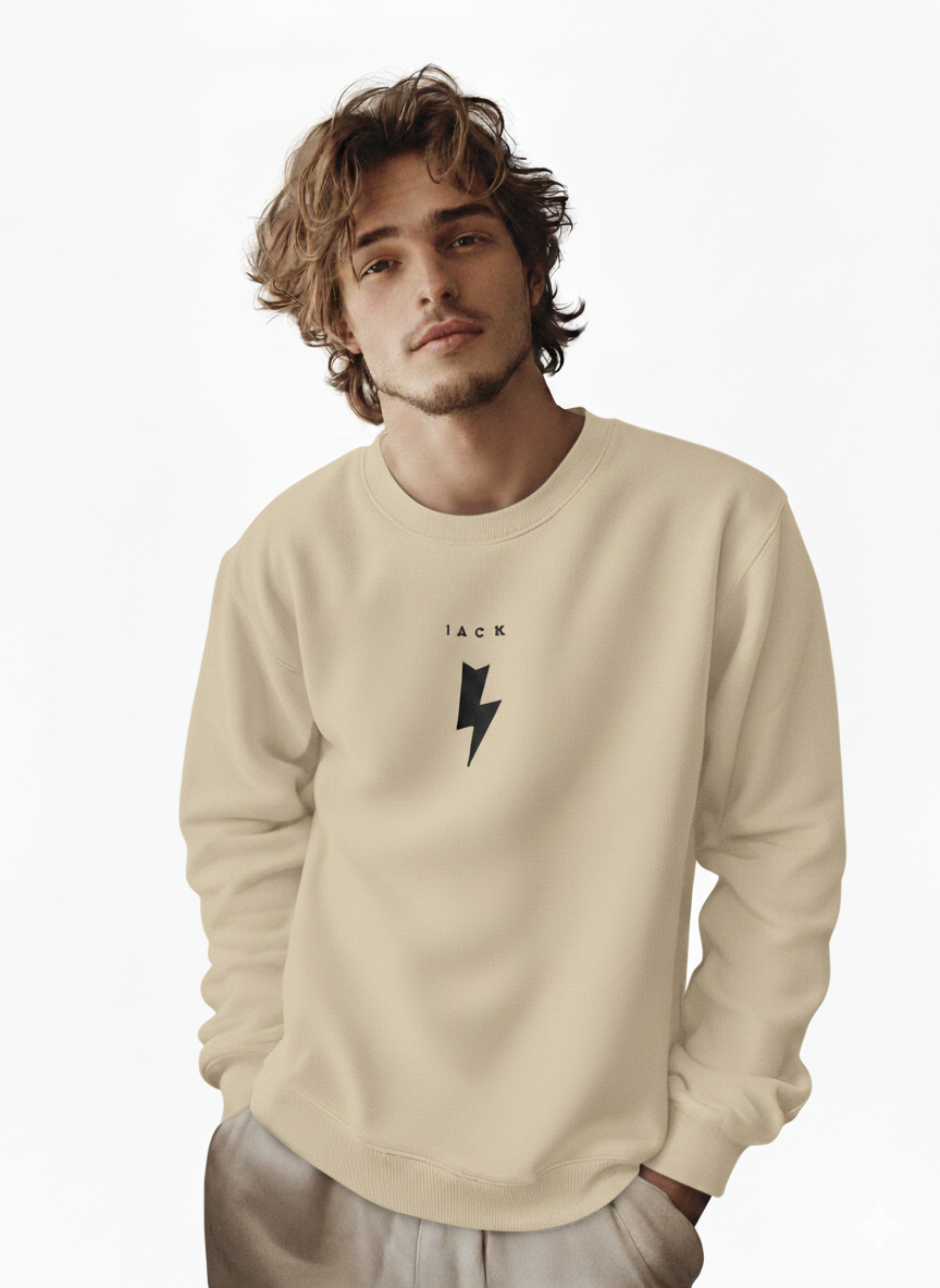 Unisex Lightning Bolt Crewneck Sweatshirt | Casual, Trendy, Cozy, Gift Idea, Everyday Wear