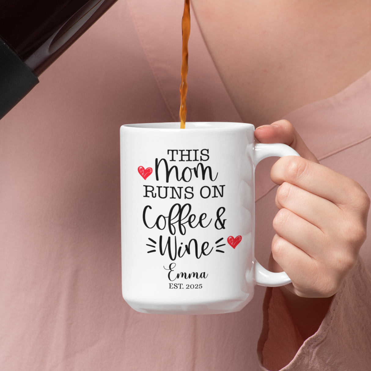 Personalized Funny Mom Mug - Custom Coffee & Tea Cup Gift for Any Occasion