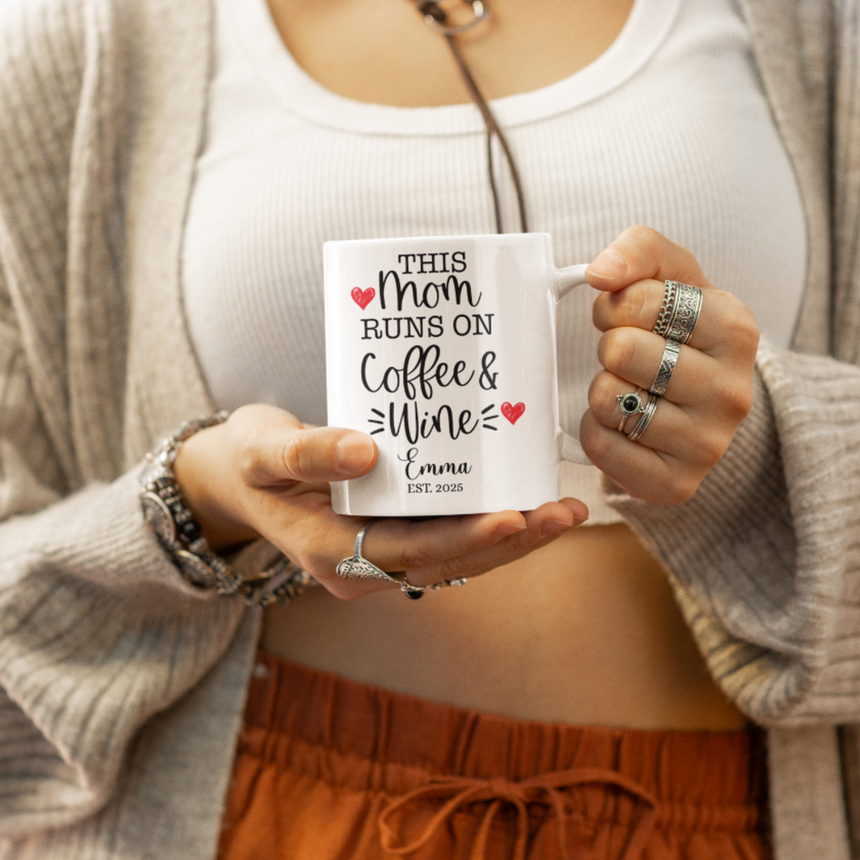 Personalized Funny Mom Mug - Custom Coffee & Tea Cup Gift for Any Occasion