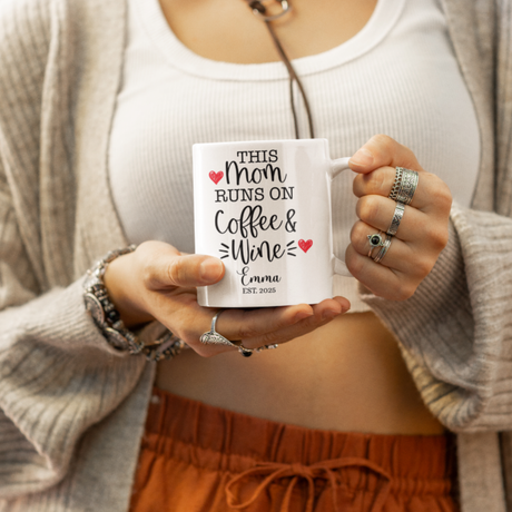 Personalized Funny Mom Mug - Custom Coffee & Tea Cup Gift for Any Occasion