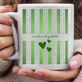 Personalized Auntie Stripes and Dots Coffee Mug - Pregnancy Announcement & Baby Reveal Gift