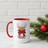 Personalized Reindeer Coffee Mug for Women – Cute Christmas Gift & Holiday Decor