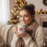 Personalized Reindeer Coffee Mug for Women – Cute Christmas Gift & Holiday Decor