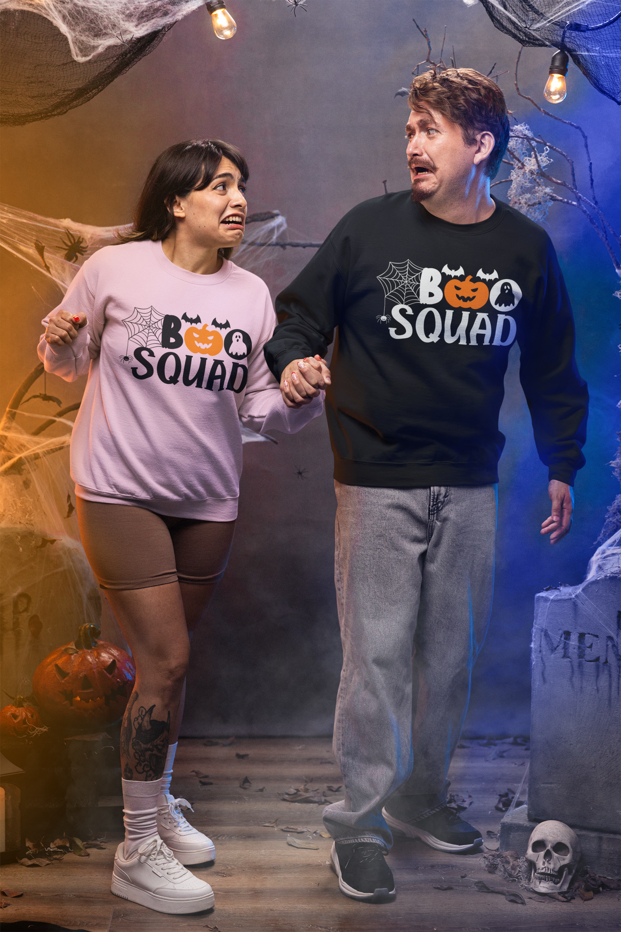 Halloween Personalized Sweatshirt: A Matching Set for Family, Friends, or Couples