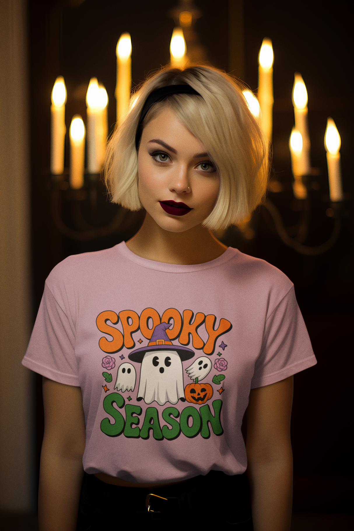 Spooky Season - Halloween T-Shirt, Ghost Design, Fall Fashion, Halloween Party, Cute Casual Wear